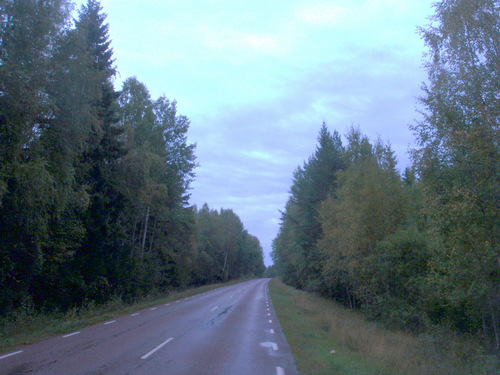 Cycling to Askersund.